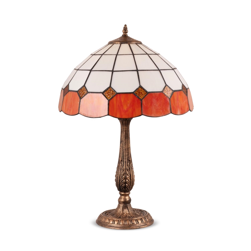 Brilagi - Lampe de table Tiffany en vitrail SIENNA 2xE27/60W/230V