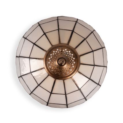 Brilagi - Lampe de table Tiffany en vitrail SIENNA 2xE27/60W/230V