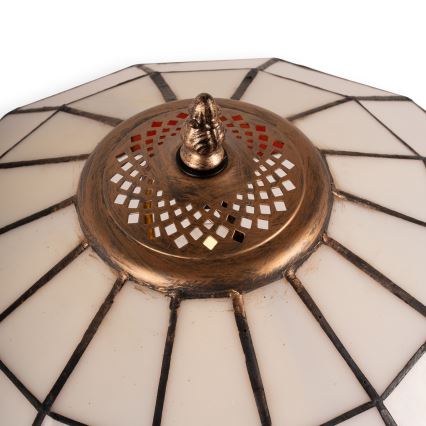 Brilagi - Lampe de table Tiffany en vitrail SIENNA 2xE27/60W/230V