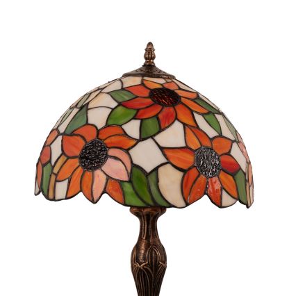 Brilagi - lampe de table Tiffany en vitrail SUNFLOWER 1xE27/60W/230V