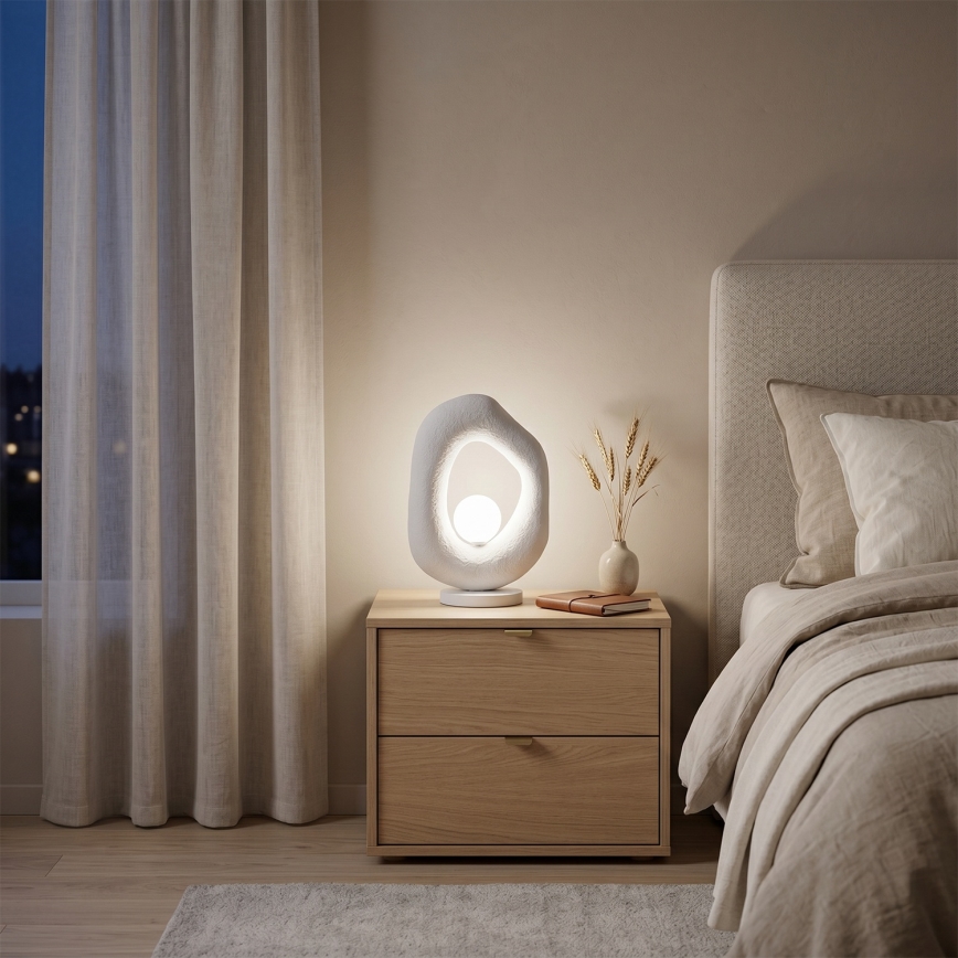Brilagi - Lampe de table WABI SABI 1xG9/8W/230V blanche
