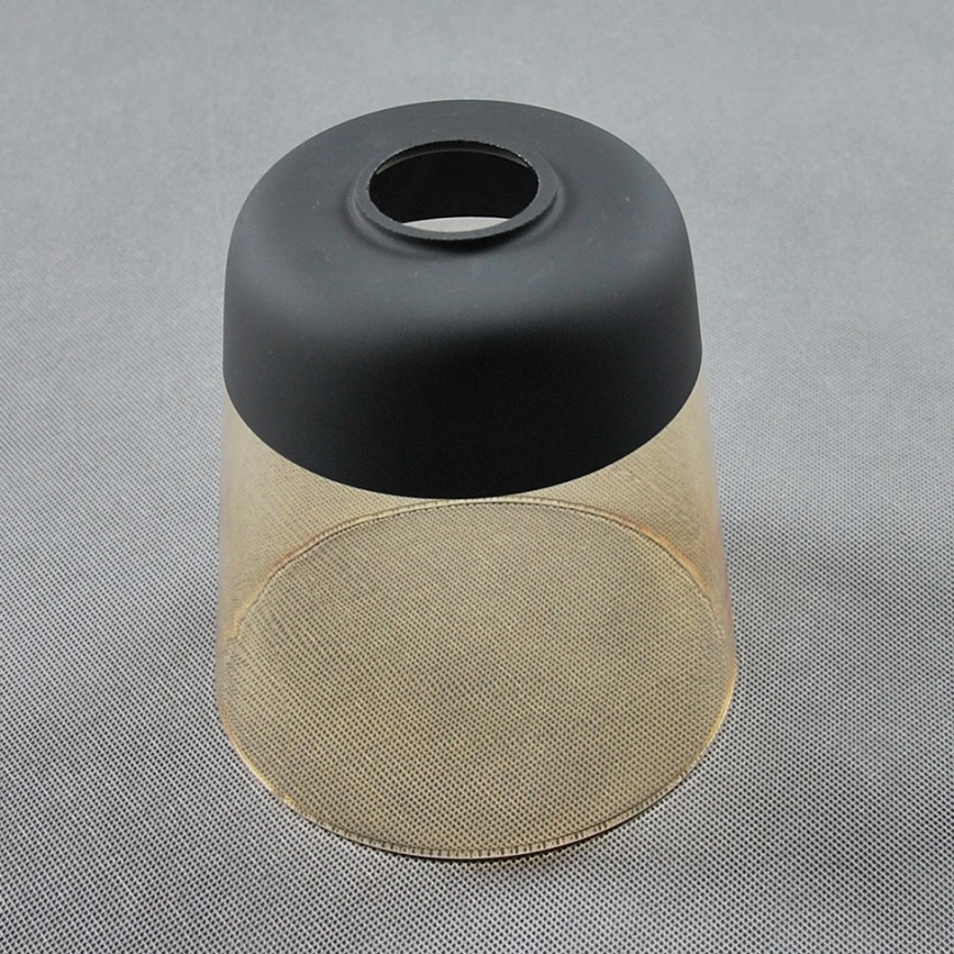BRILAGI - Lampe de table WOOD GLASS 1xE27/40W/230V marron/noir/beige fumé