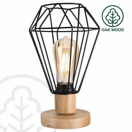 Brilagi - Lampe de table WOODY BASKET 1xE27/60W/230V chêne