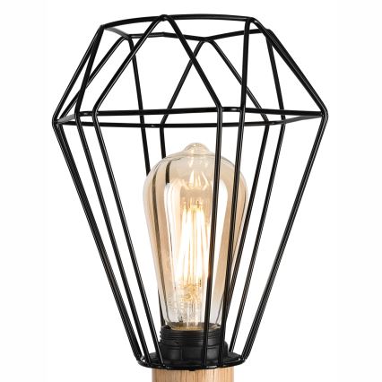 Brilagi - Lampe de table WOODY BASKET 1xE27/60W/230V chêne
