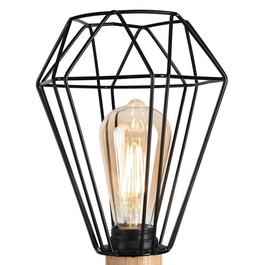 Brilagi - Lampe de table WOODY BASKET 1xE27/60W/230V chêne