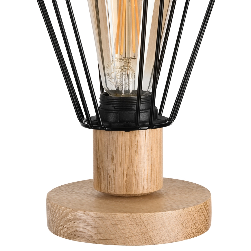 Brilagi - Lampe de table WOODY BASKET 1xE27/60W/230V chêne