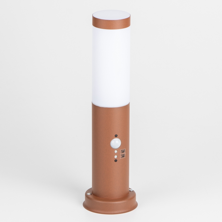 Brilagi - Lampe d'extérieur avec détecteur NOVA 1xE27/15W/230V 40 cm IP44 marron