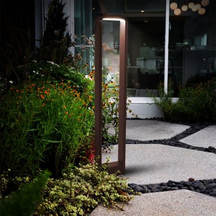 Brilagi - Lampe d'extérieur LED BARI LED/7W/230V 3000/4000/6000K brune IP54 80 cm