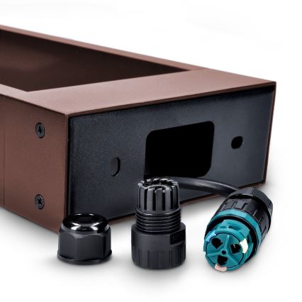 Brilagi - Lampe d'extérieur LED BARI LED/7W/230V 3000/4000/6000K marron IP54 50 cm