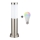 Brilagi - Lampe d'extérieur LED RGBW à intensité variable 1xE27/15W/230V 2700-6500K IP44 40 cm chrome mat