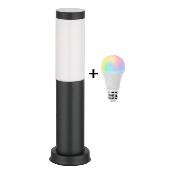 Brilagi - Lampe d'extérieur LED RGBW dimmable 1xE27/9W/230V 2700-6500K IP44 40 cm noire
