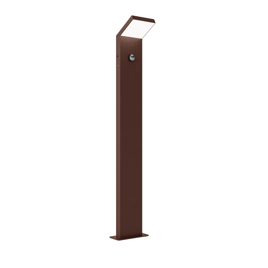 Brilagi - Lampe d'extérieur LED RIANO avec détecteur de mouvement LED/8W/230V marron IP65 80 cm