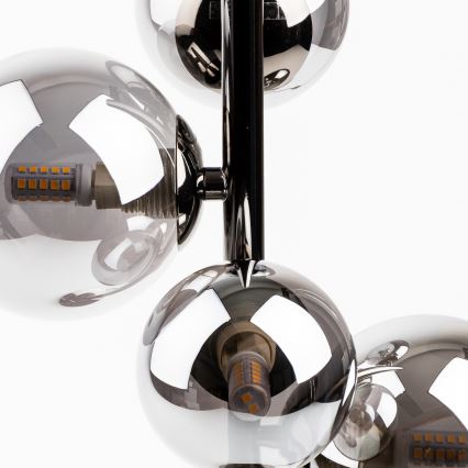 Brilagi - Lampe LED de table MILLA 4xG9/3W/230V chrome noir/fumé