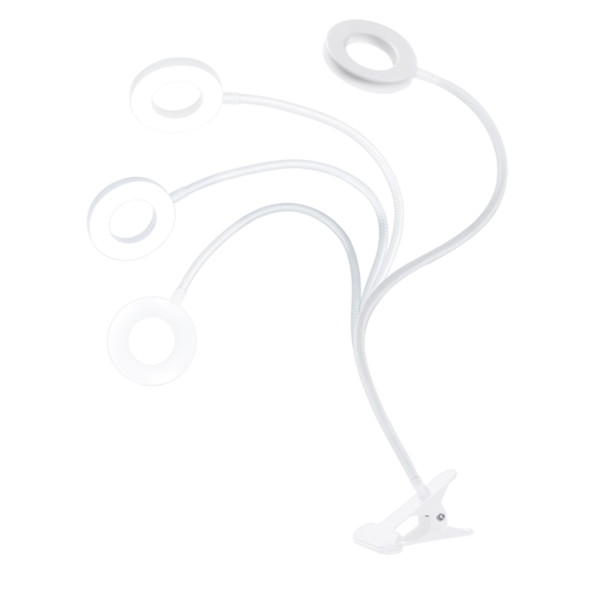 Brilagi - Lampe LED dimmable à clip ORBELA LED/8W/5V 3000/4000/5000K blanche