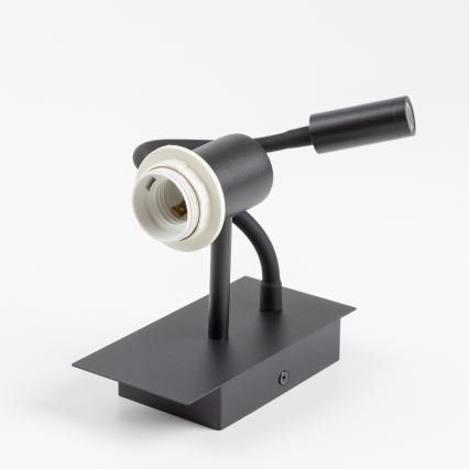 Brilagi - Lampe murale LED flexible BOBO 1xE27/25W/230V + LED/3W noire/rose
