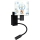 Brilagi - Lampe murale flexible LED pour enfants BOBO 1xE27/25W/230V + LED/3W noire/blanche/bleue/avec motif oursons