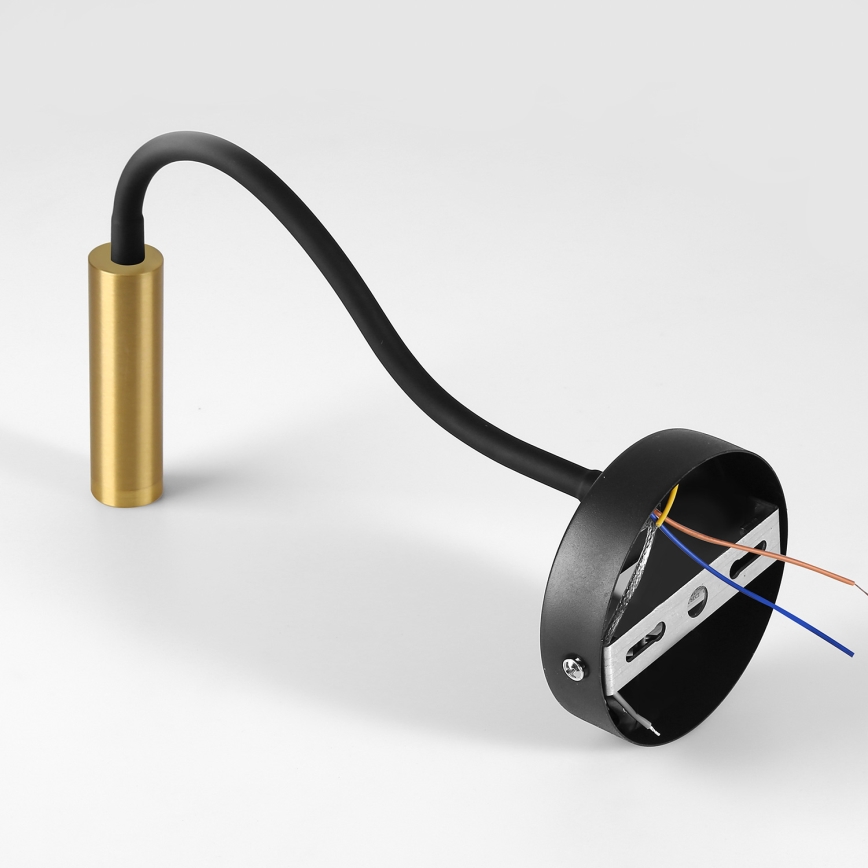 Brilagi - Lampe murale flexible à intensité variable LED MAYA 1xG9/4W/230V noir/doré 2700-6500K Wi-Fi Tuya