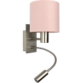Brilagi - Lampe murale LED flexible BOBO 1xE27/25W/230V + LED/3W chrome mat/rose