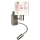 Brilagi - Lampe murale LED flexible pour enfants BOBO 1xE27/25W/230V + LED/3W chrome mat/blanc/rose/motif chaussons de ballet