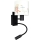 Brilagi - Lampe murale LED flexible pour enfants BOBO 1xE27/25W/230V + LED/3W noir/blanc/motifs animaux