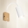 Brilagi - Lampe murale orientable avec interrupteur SELE 1xGU10/30W/230V blanc/décor chêne