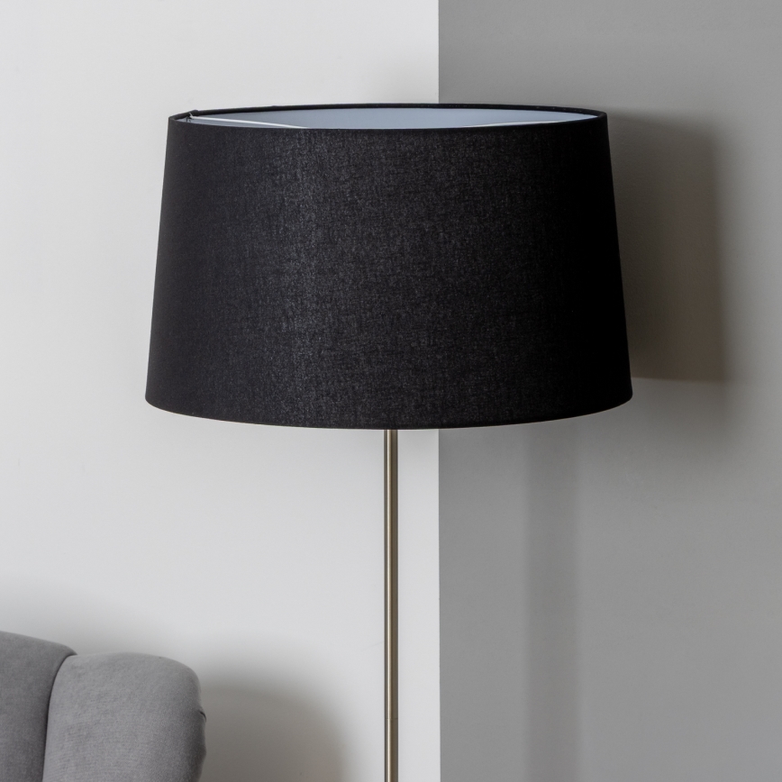 Brilagi - lampe sur pied LED CERIA 1xE27/40W/230V Ø 45 cm noir / chrome mat