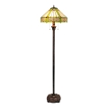 BRILAGI - Lampe sur pied Tiffany en vitrail EMERALD 2xE27/60W/230V