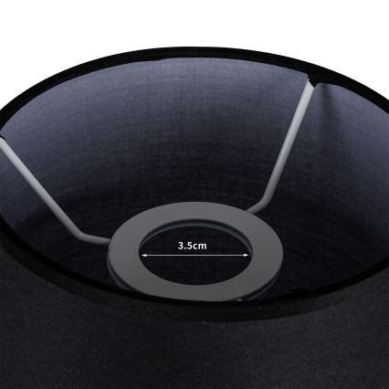 Brilagi - Lampenschirm für Tischlampe TABLON E27 Ø 14 cm schwarz