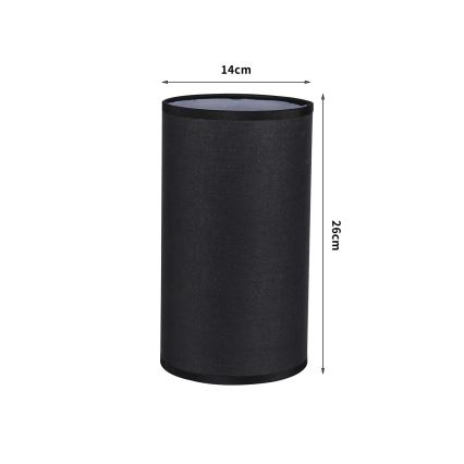 Brilagi - Lampenschirm für Tischlampe TABLON E27 Ø 14 cm schwarz