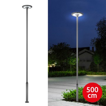 Brilagi - Lampione stradale LED da esterno con palo da 5 m URBANSPARK LED/120W/230V antracite IP65