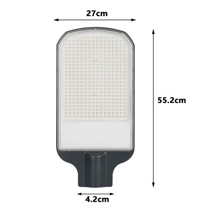 Brilagi - Lampione stradale LED URBANLIGHT 200W 230V antracite IP65
