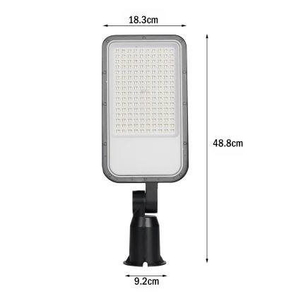 Brilagi - Lampione stradale LED URBANLIGHT LED/100W/230V nero IP65