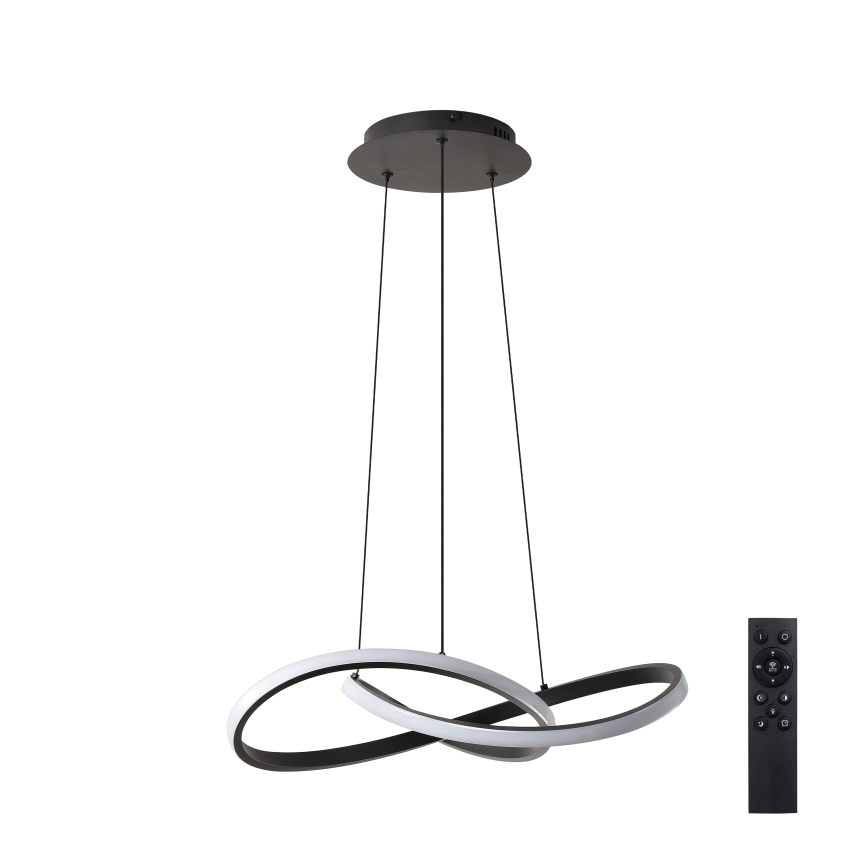 Brilagi - Suspension LED dimmable sur câbles INFINITY LED/55W/230V 3000-6000K 50x50 cm noir + télécommande