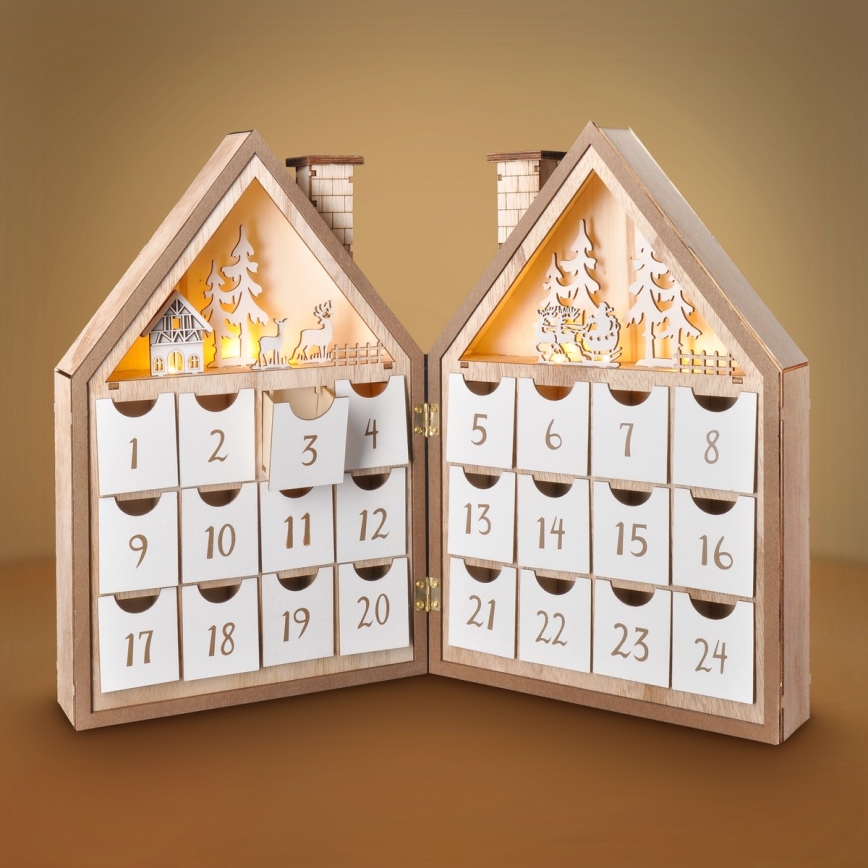 BRILAGI - LED Adventskalender LED/2xAAA