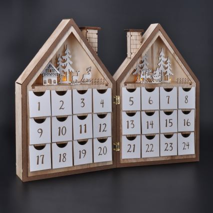 BRILAGI - LED Adventskalender LED/2xAAA