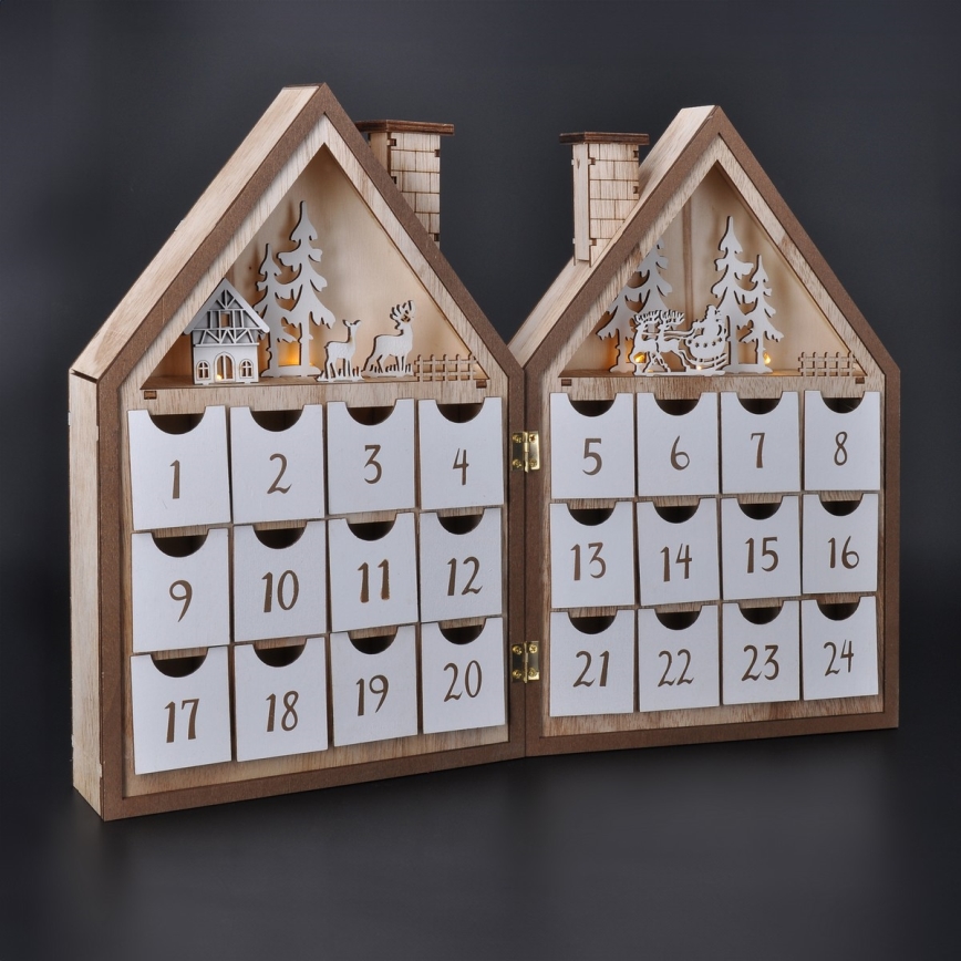 BRILAGI - LED Adventskalender LED/2xAAA