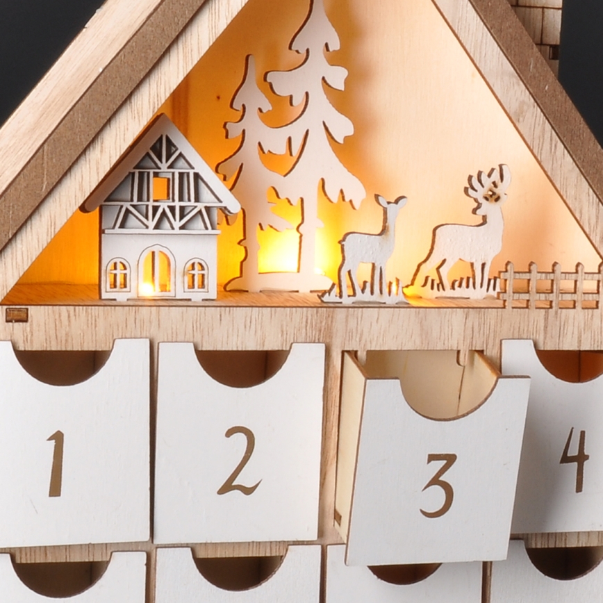 BRILAGI - LED Adventskalender LED/2xAAA