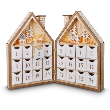 BRILAGI - LED Adventskalender LED/2xAAA