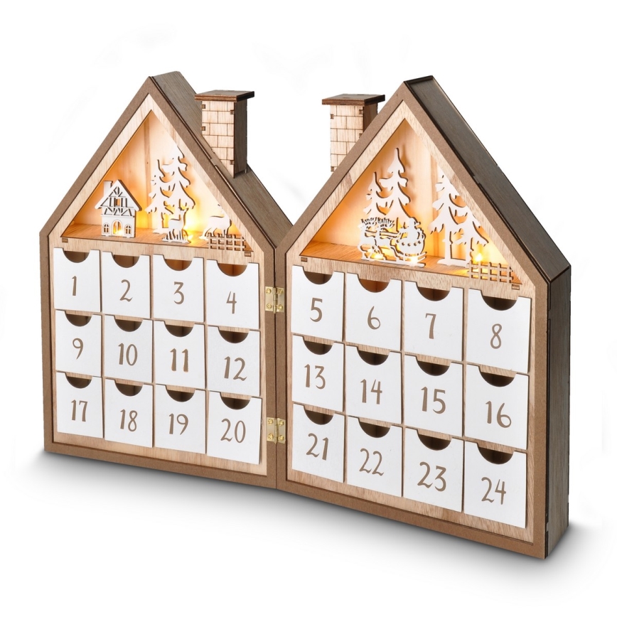 BRILAGI - LED Adventskalender LED/2xAAA