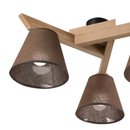 Brilagi - LED  Anbauleuchte ANTHONY 3xE14/40W/230V Eiche/braun