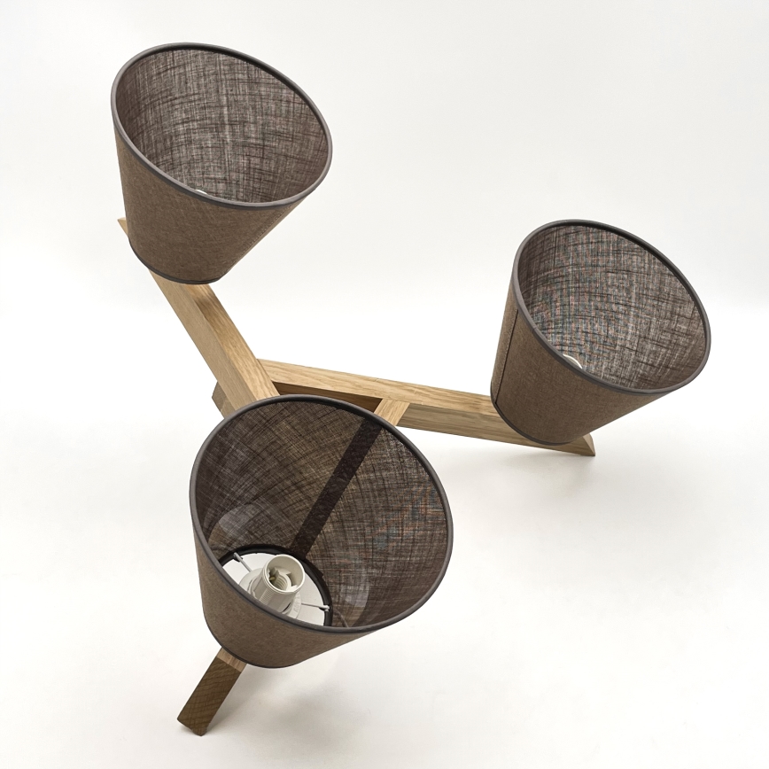 Brilagi - LED  Anbauleuchte ANTHONY 3xE14/40W/230V Eiche/braun