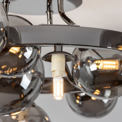 Brilagi - LED-Anbauleuchte MILLA 10xG9/3W/230V glänzendes Chrom/rauchig