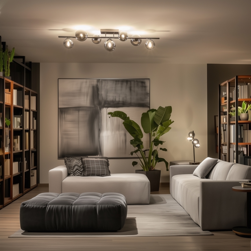 Brilagi - LED-Anbauleuchte MILLA 7xG9/3W/230V glänzendes Chrom/rauchig