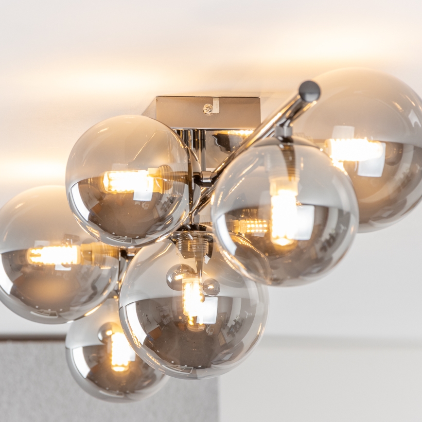 Brilagi - LED-Anbauleuchte MILLA 7xG9/3W/230V glänzendes Chrom/rauchig