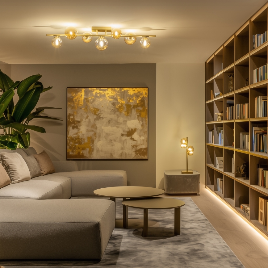 Brilagi - LED-Anbauleuchte MILLA 7xG9/3W/230V golden