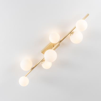 Brilagi - LED-Anbauleuchte MILLA 7xG9/3W/230V golden/weiß