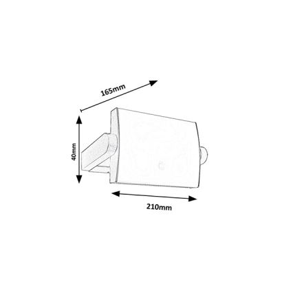 Brilagi - Lampada da parete LED per esterni con sensore ANKLE LED/18W/230V 3000K IP65 antracite