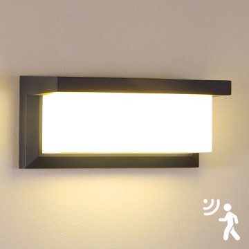 Brilagi - LED Applique da esterno con sensore BRICKY LED/12W/230V antracite IP54