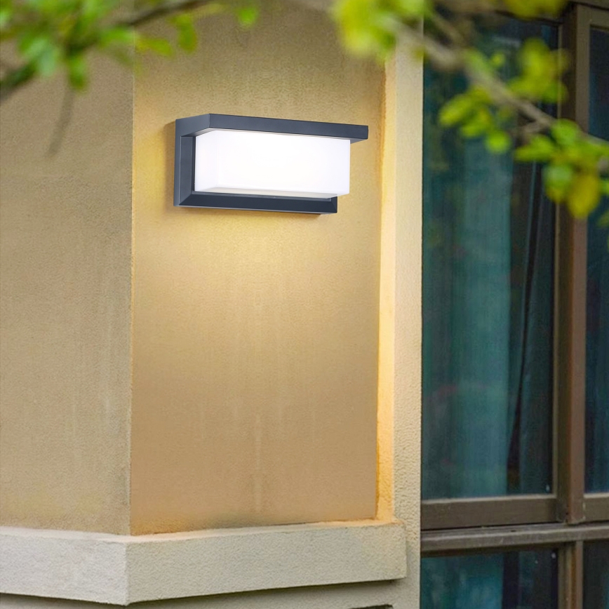 Brilagi - LED Applique da esterno con sensore BRICKY LED/12W/230V antracite IP54