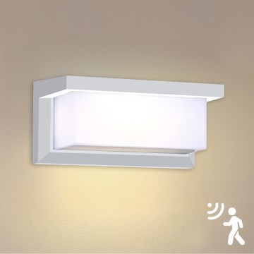 Brilagi - LED Applique da esterno con sensore BRICKY LED/12W/230V bianco IP54